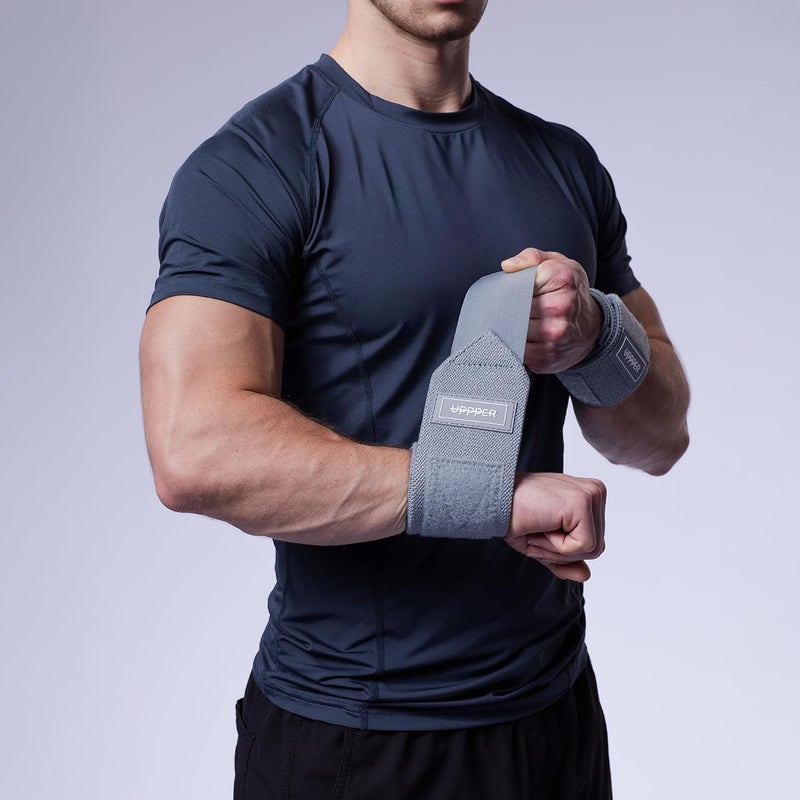 UPPPER Store Wrist Wraps for Weightlifting – 19" Lifting Wrist Support with Thumb Loop for Bench Press, Powerlifting, and Gym Workouts for Men & Women | Premium Fitness Gear - Image 3